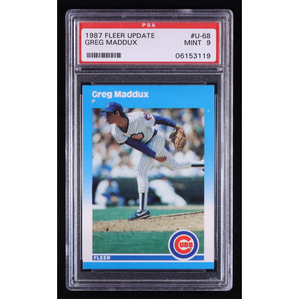 Greg Maddux 1987 Fleer Update #U68 XRC (PSA 9) at PristineAuction.com