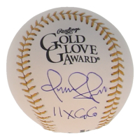Omar Vizquel Signed Gold Glove Award Baseball Inscribed "11x GG" (Beckett) at PristineAuction.com