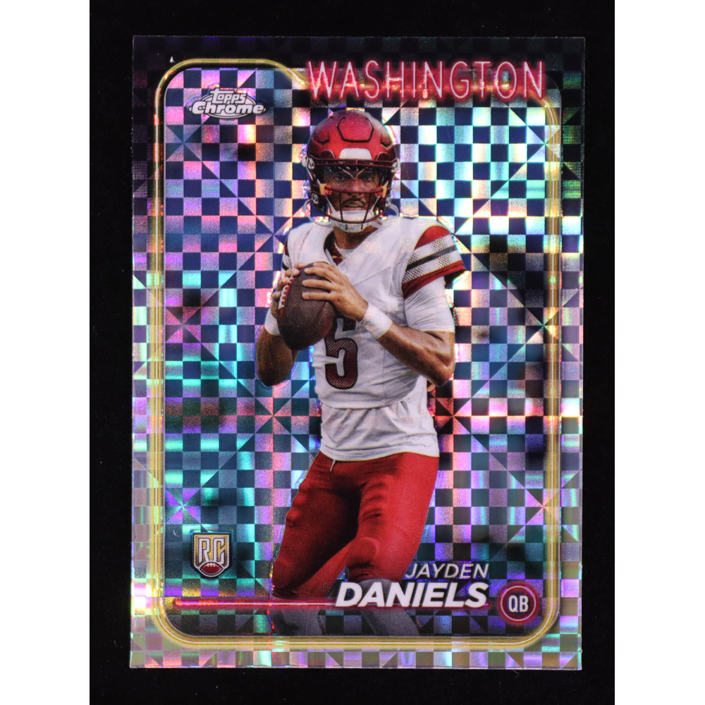 Jayden Daniels 2024 Topps Chrome Xfractors #201 RC at PristineAuction.com