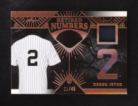 Derek Jeter 2023 Leaf Bronx Legacy Retired Numbers With Game Used Uniform #RN-4 #21/45 at PristineAuction.com