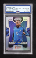 Alexandre Lacazette Signed 2018 Panini Prizm World Cup Prizms Silver #76 (PSA) at PristineAuction.com