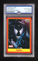 Tom Hardy Signed 2021 Upper Deck Marvel Ages #116 Venom SP (PSA) at PristineAuction.com
