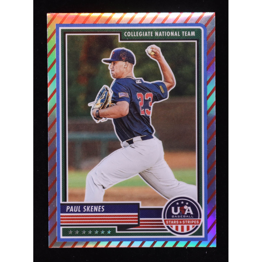 Paul Skenes 2023 USA Baseball Stars and Stripes Stripes #87 RC at PristineAuction.com