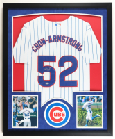 Pete Crow-Armstrong Signed Custom Framed Jersey Display (PSA) at PristineAuction.com