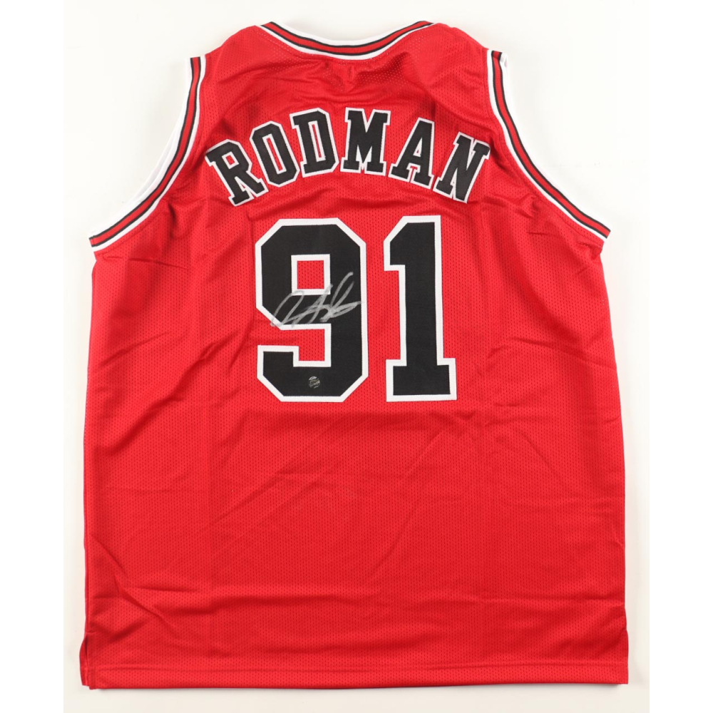 Dennis Rodman Signed Jersey (AWM) at PristineAuction.com