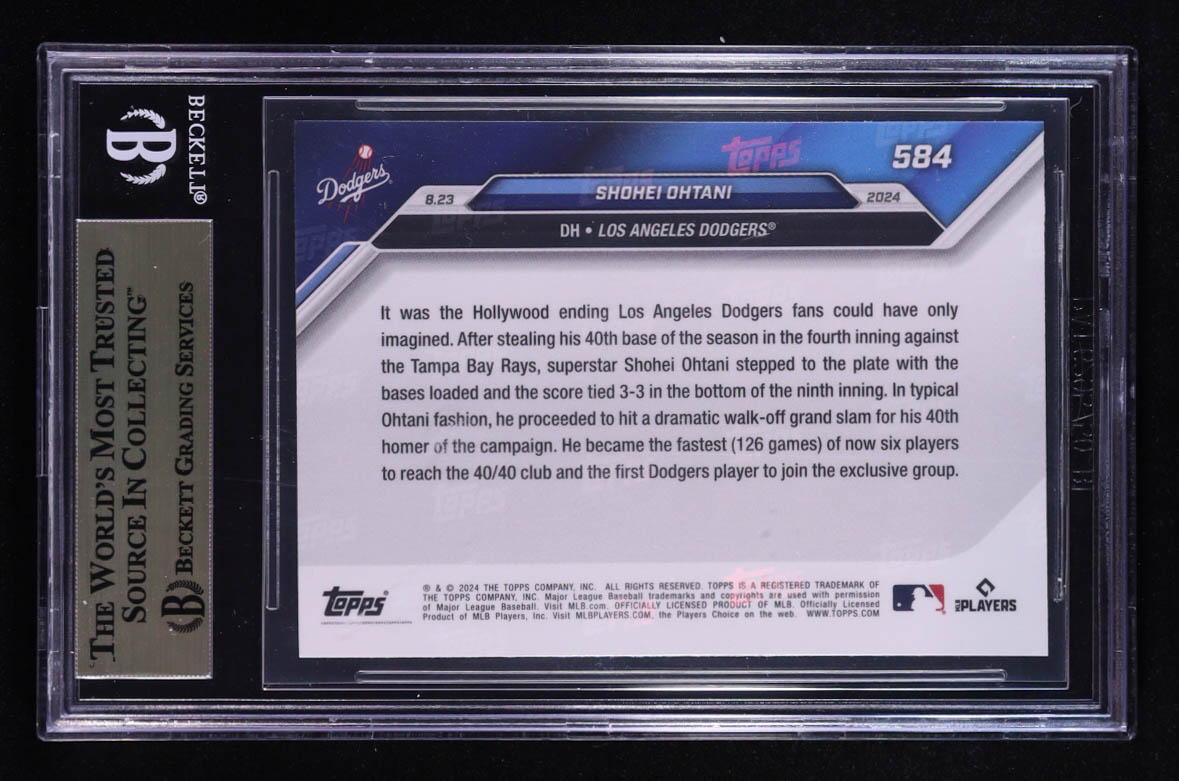 Shohei Ohtani 2024 Topps Now #584 (BGS 9.5) at PristineAuction.com Shohei Ohtani 2024 Topps Now #584 (BGS 9.5) at PristineAuction.com