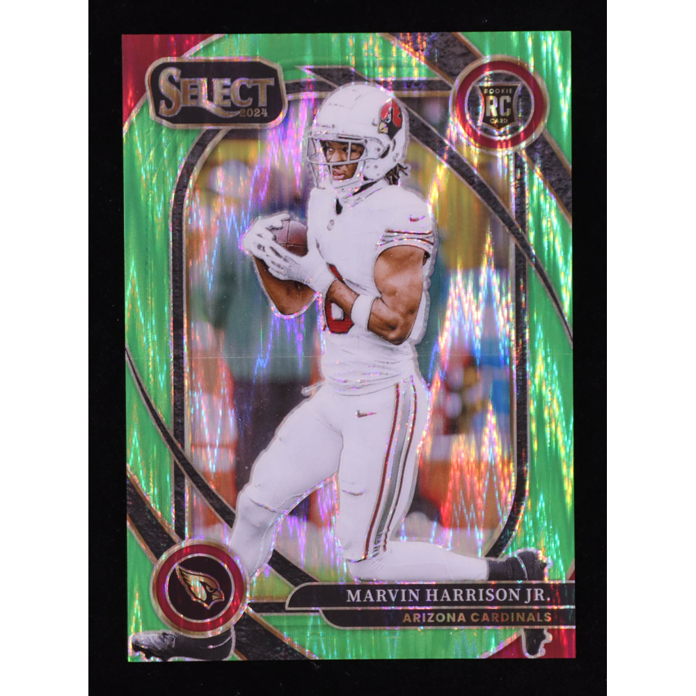 Marvin Harrison Jr. 2024 Select Prizm Neon Green Shock #219 #032/499 RC at PristineAuction.com