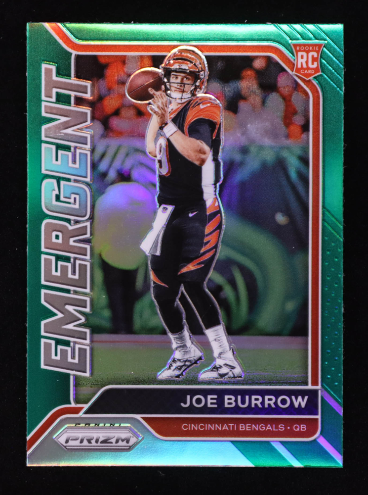 Joe Burrow 2020 Panini Prizm Emergent Prizms Green #1 RC