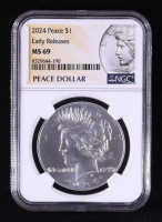 2024 Peace Silver Dollar, Early Releases (NGC MS69) at PristineAuction.com