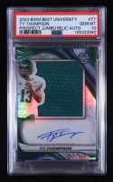 Ty Thompson 2024 Bowman Best University Prospect Jumbo Relic Autograph #TT (PSA 10) at PristineAuction.com