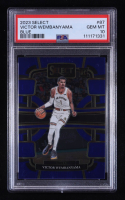 Victor Wembanyama 2023-24 Panini Select Blue Concourse #87 RC (PSA 10) at PristineAuction.com