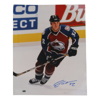 Adam Foote Signed Avalanche 16x20 Photo (Mounted Memories) at PristineAuction.com