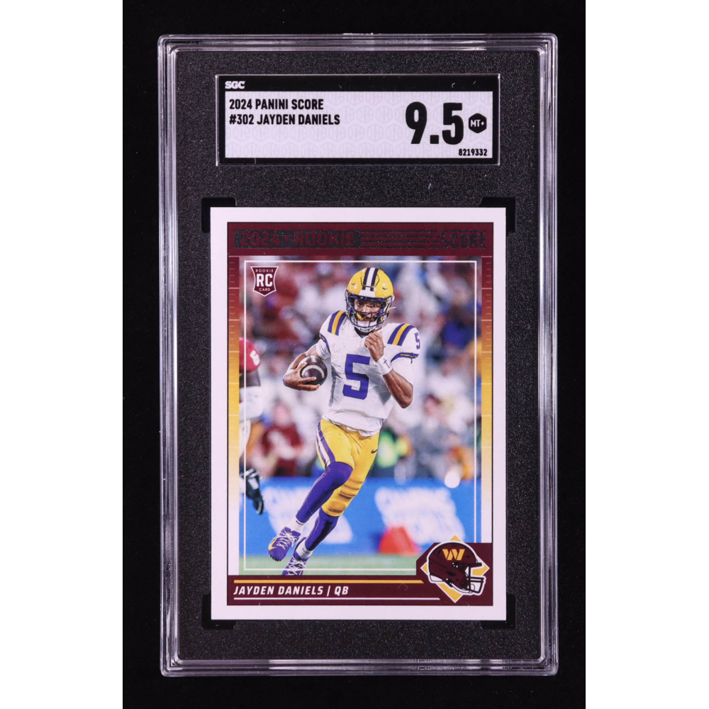 Jayden Daniels 2024 Score #302 RC (SGC 9.5) at PristineAuction.com