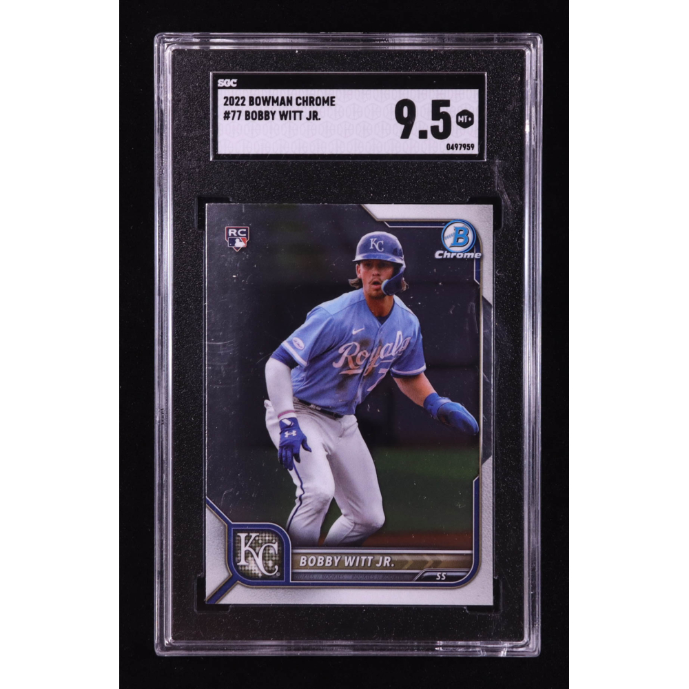 Bobby Witt Jr. 2022 Bowman Chrome #77 RC (SGC 9.5) at PristineAuction.com