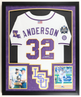 Kade Anderson Signed Custom Framed Jersey Display Inscribed "WS MVP" (PSA) at PristineAuction.com