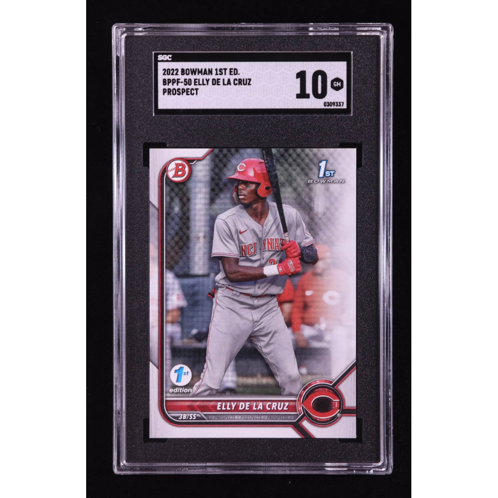 Elly De La Cruz 2022 Bowman 1st Edition #BPPF50 RC (SGC 10) at PristineAuction.com