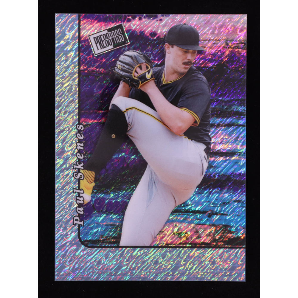 Paul Skenes 2024 Leaf Collective Promo '00 Press Pass Shimmer Light Blue #20B5 RC at PristineAuction.com