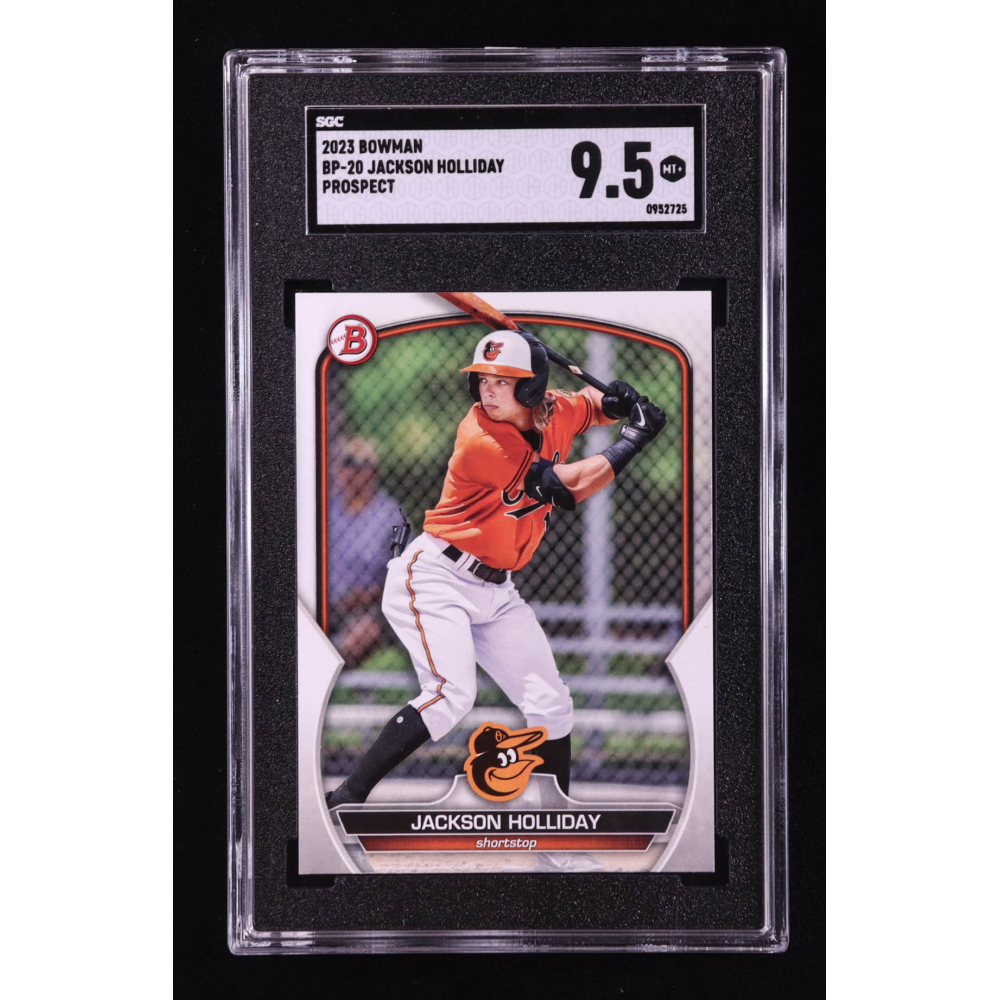 Jackson Holliday 2023 Bowman Prospects #BP20 RC (SGC 9.5) at PristineAuction.com