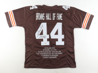 Greg Pruitt & Bob Golic Signed Browns Hall of Fame Jersey (JSA) at PristineAuction.com