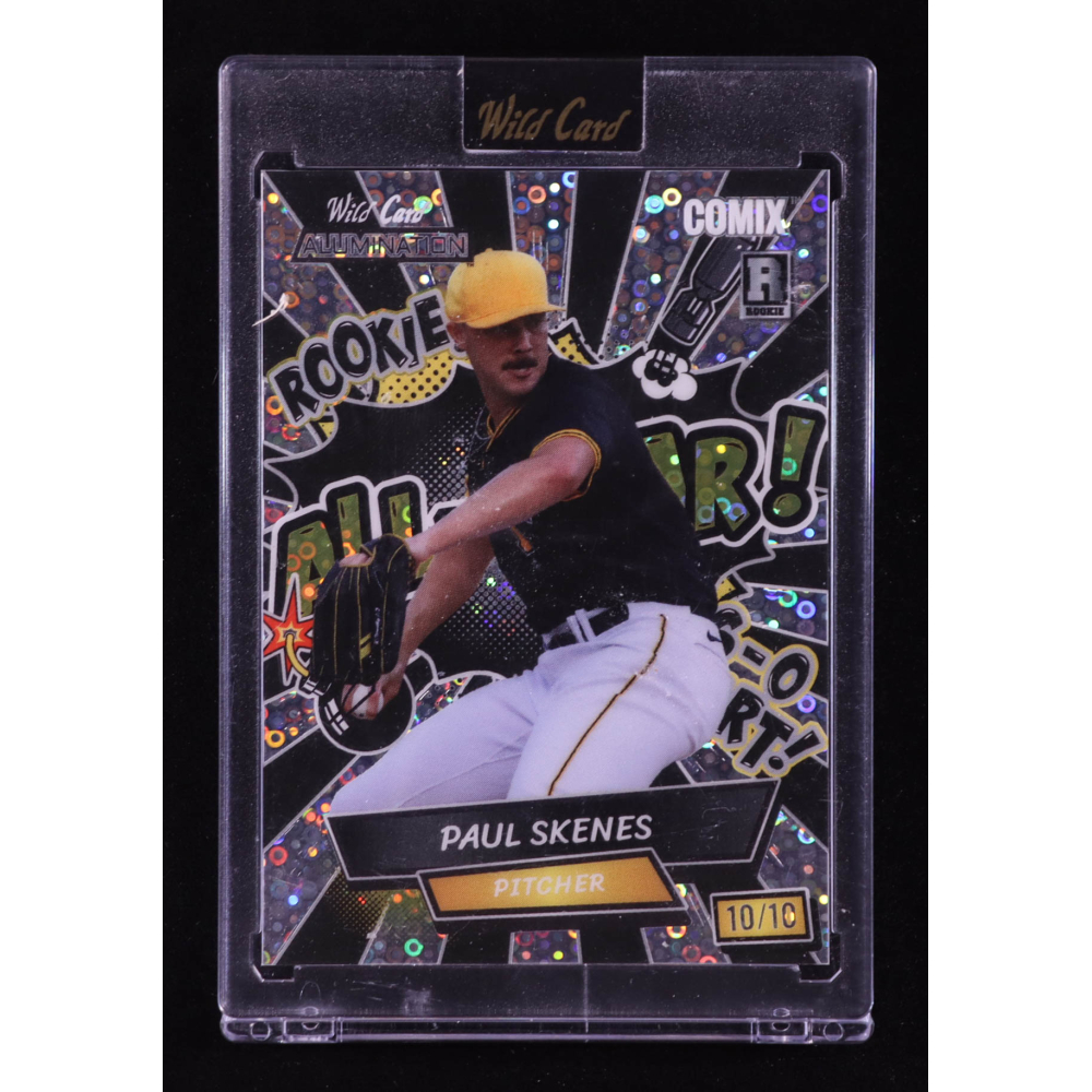 Paul Skenes 2024 Wild Card Alumination Comix All-Star! Disco Silver #ACBAPS2 #10/10 RC at PristineAuction.com
