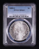1880-S Morgan Silver Dollar (PCGS MS64+) at PristineAuction.com