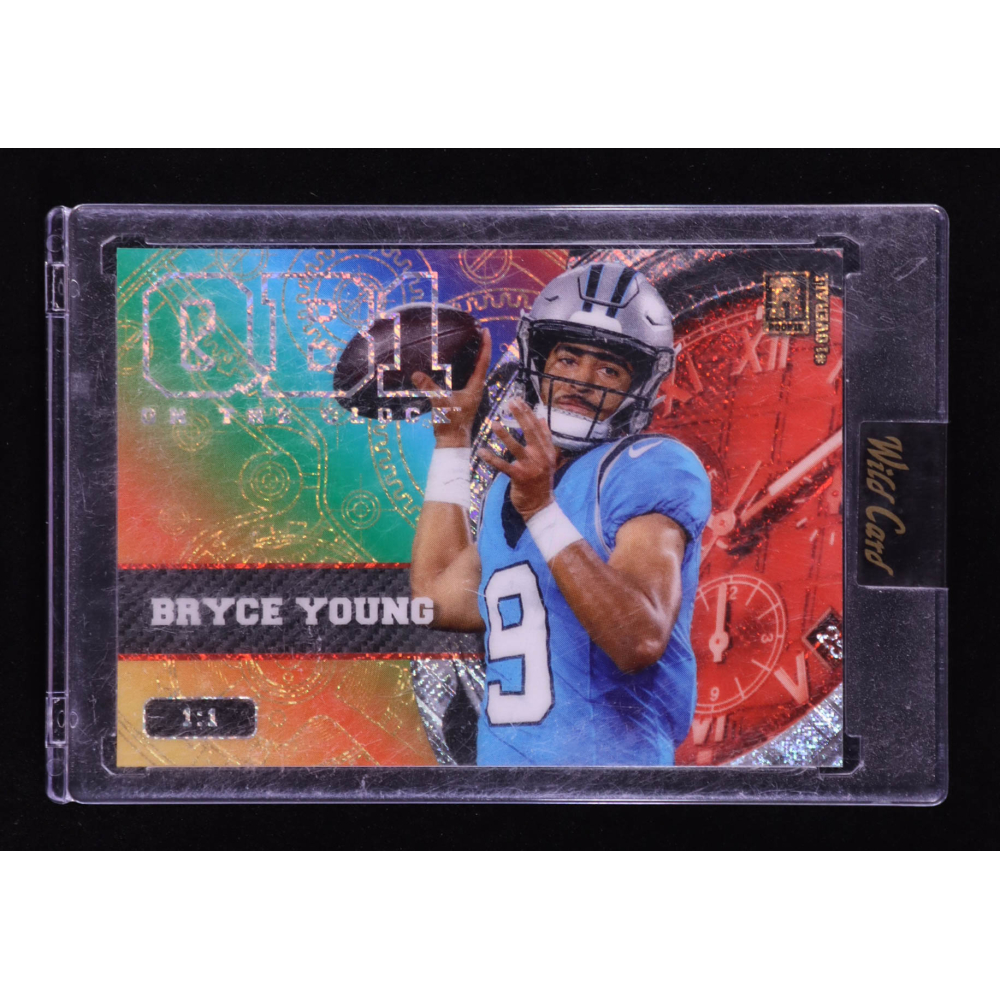 Bryce Young 2023 Wild Card QB1 On The Clock Red #OCWBY1 #1/1 RC at PristineAuction.com