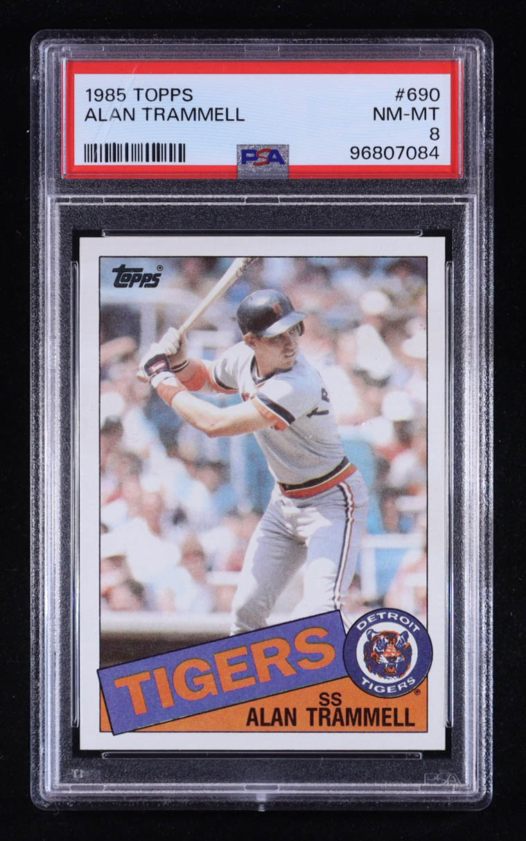 Alan Trammell 1985 Topps #690 (PSA 8) at PristineAuction.com Alan Trammell 1985 Topps #690 (PSA 8) at PristineAuction.com