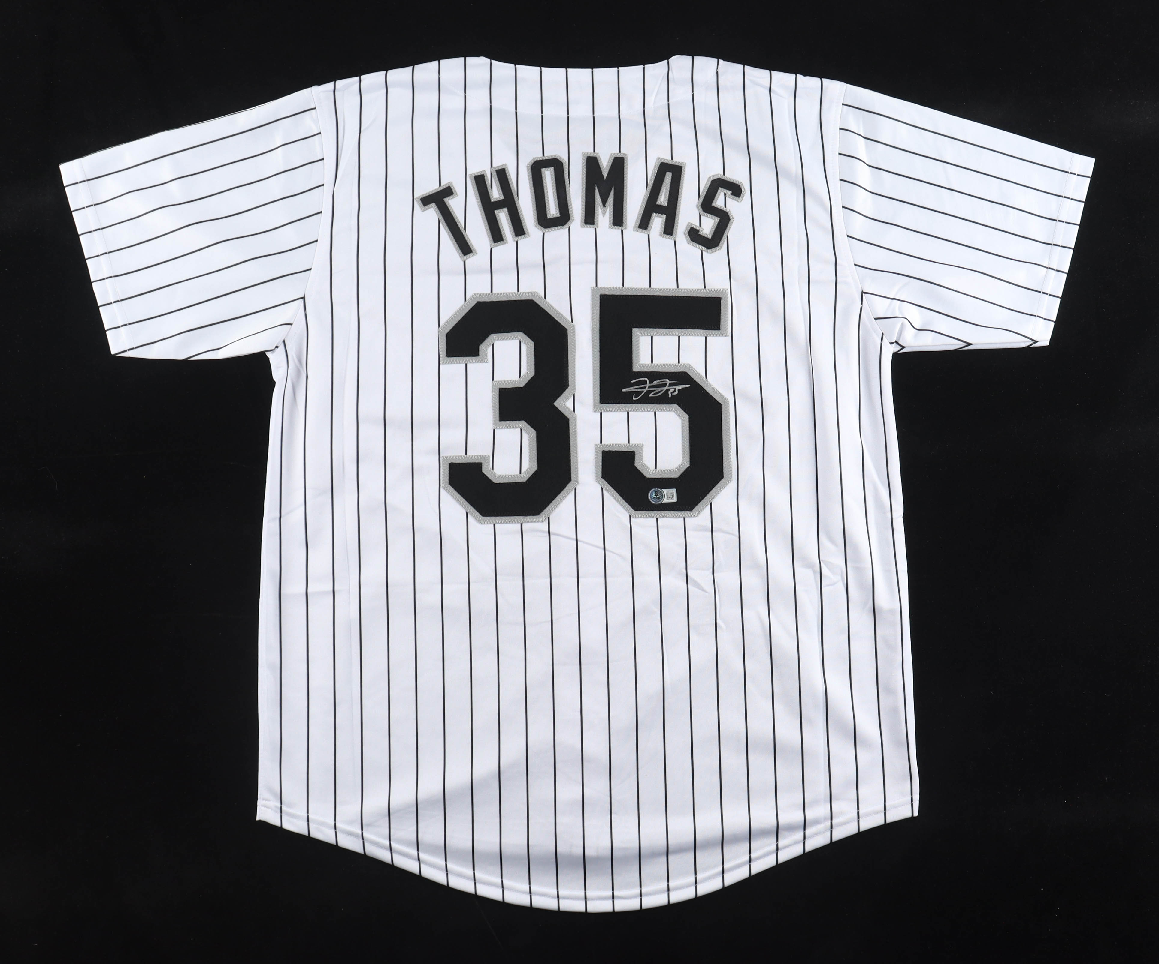 Frank Thomas Signed Jersey (Beckett) at PristineAuction.com Frank Thomas Signed Jersey (Beckett) at PristineAuction.com