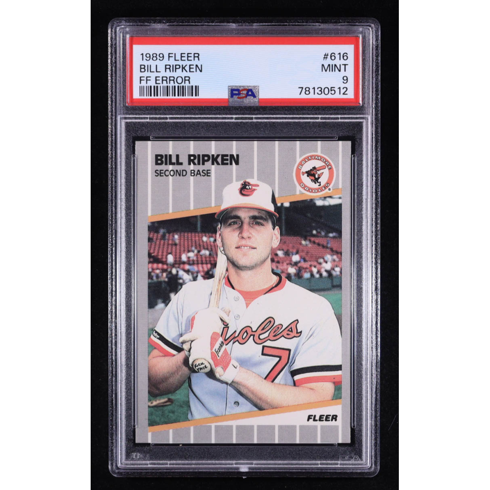 Billy Ripken 1989 Fleer #616 / F@#! FACE Error (PSA 9) | Pristine Auction