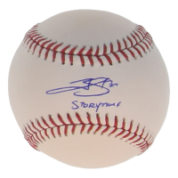 Trevor Story Signed OML Baseball Inscribed "Storytime" (Beckett) at PristineAuction.com