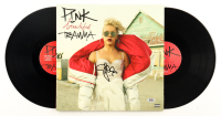 Pink Signed "Beautiful Trauma" Vinyl Record Album Sleeve (PSA) at PristineAuction.com