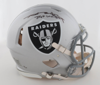 Antonio Brown Signed Raiders Full-Size Authentic On-Field Speed Helmet Inscribed "Just Win Baby" (Fanatics) at PristineAuction.com