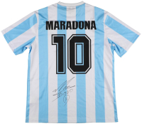 Diego Maradona Signed Argentina Le Coq Sportif Jersey (Icons) at PristineAuction.com