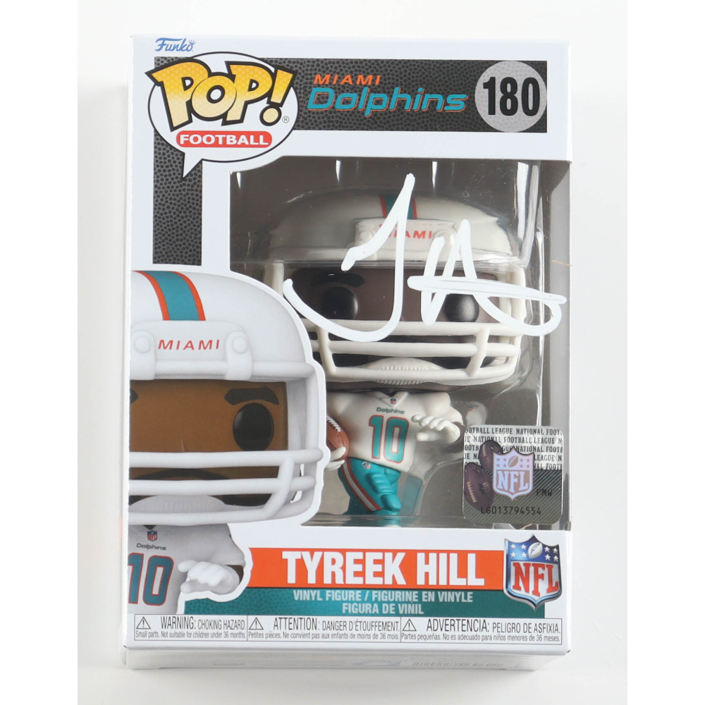 Tyreek Hill Signed Dolphins #180 Funko Pop! Vinyl Figure (Beckett) at PristineAuction.com