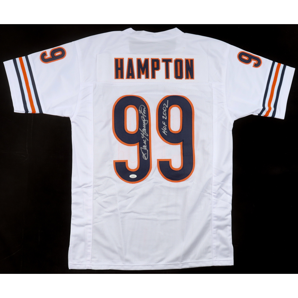 Dan Hampton Signed Jersey Inscribed "HOF 2002" (JSA) at PristineAuction.com