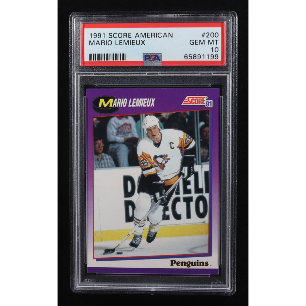 Mario Lemieux 1991-92 Score American #200 (PSA 10) at PristineAuction.com