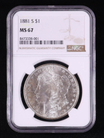 1881-S Morgan Silver Dollar (NGC MS67) at PristineAuction.com