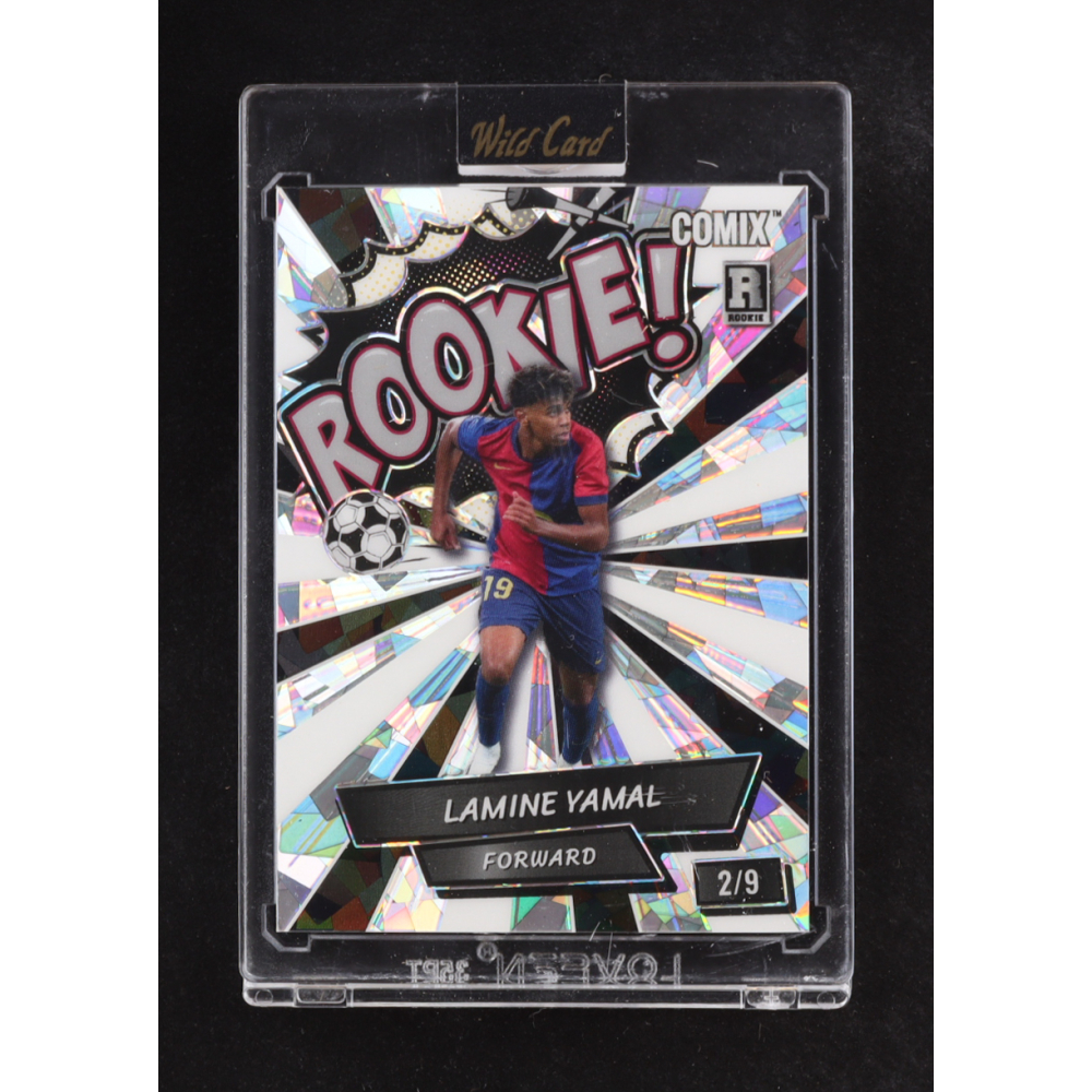 Lamine Yamal 2024 Wild Card Comix ROOKIE! Silver Crystal #ACBLR-LY11 #2/9 RC at PristineAuction.com