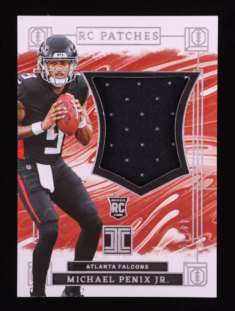 Michael Penix Jr. 2024 Panini Impeccable RC Logo Patches #9 RC #44/49