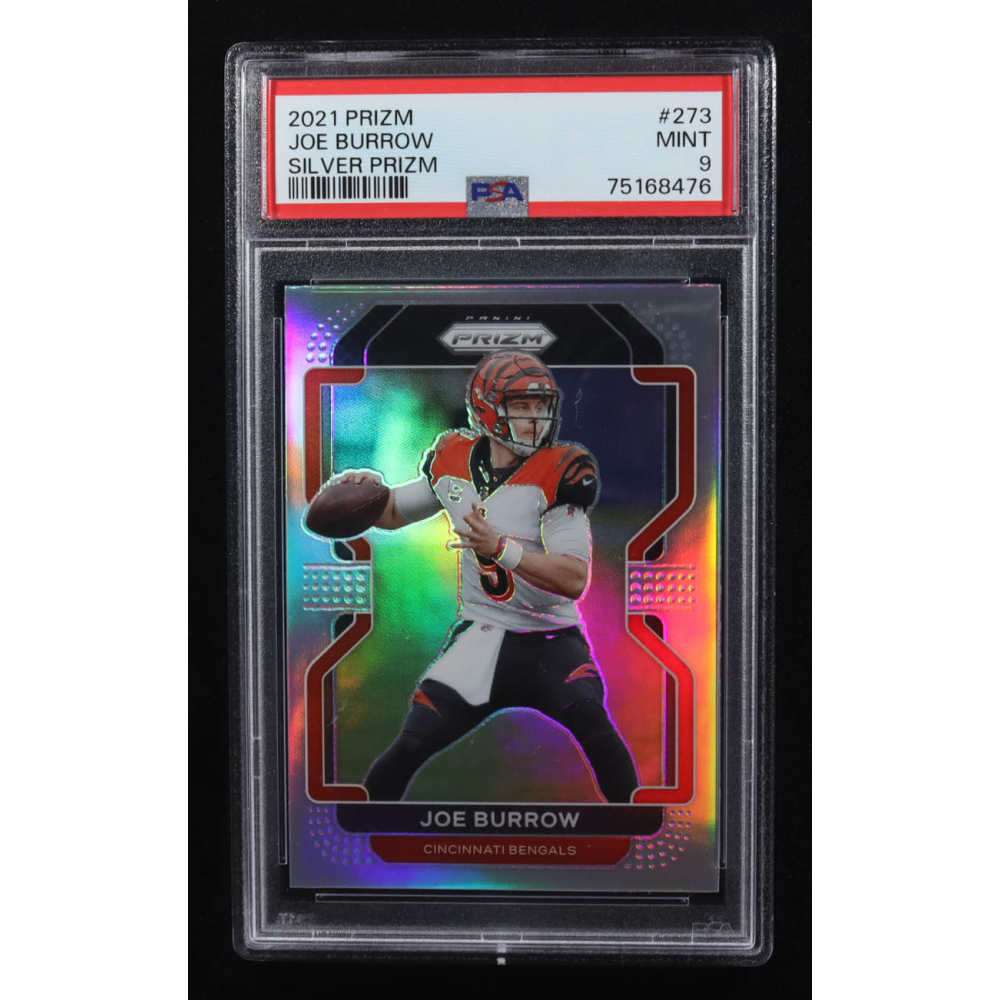 Joe Burrow 2021 Panini Prizm Prizms Silver #273 (PSA 9) at PristineAuction.com