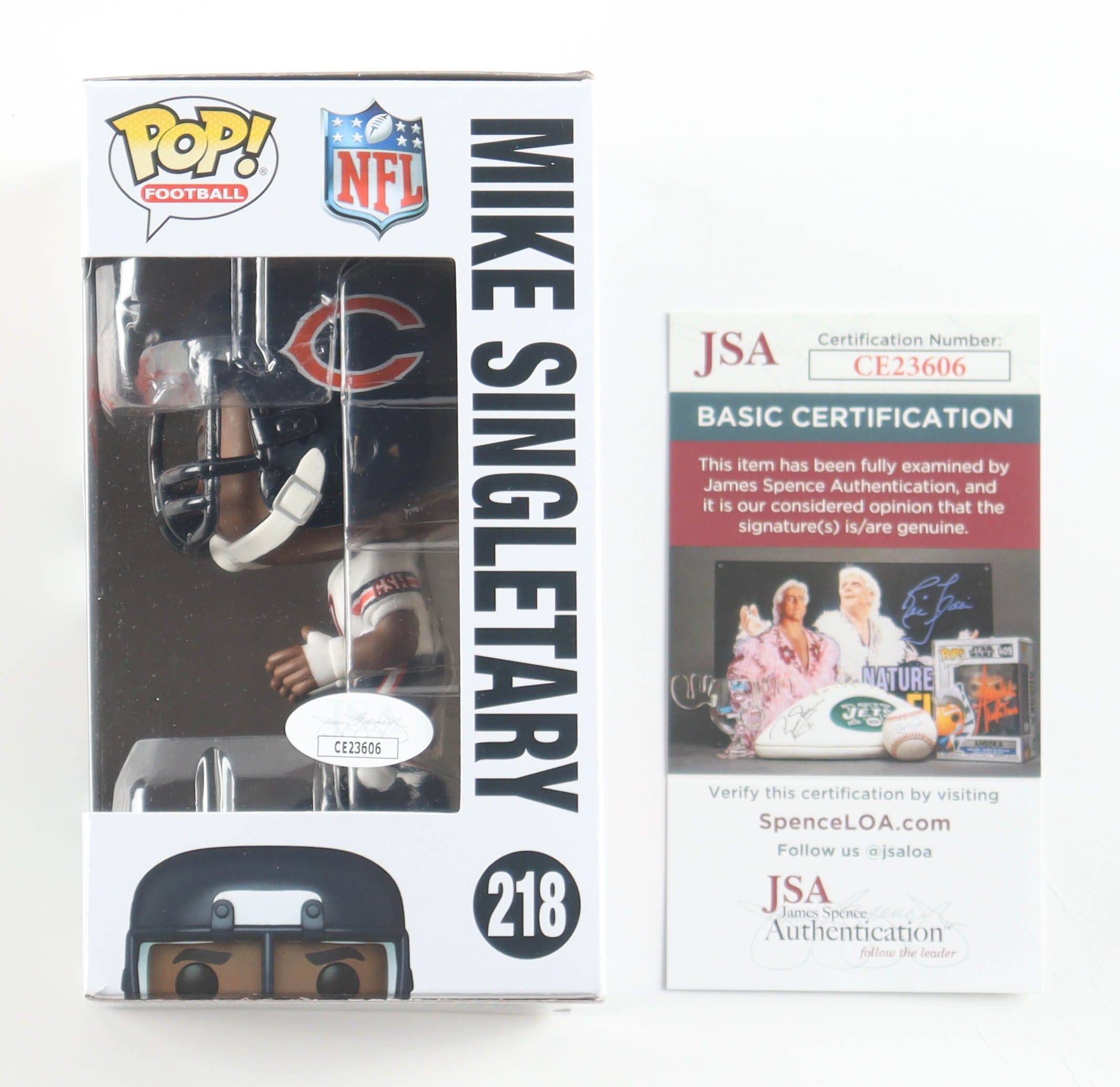 Mike Singletary Signed Bears #218 Funko Pop! Vinyl Figure (JSA) at PristineAuction.com Mike Singletary Signed Bears #218 Funko Pop! Vinyl Figure (JSA) at PristineAuction.com
