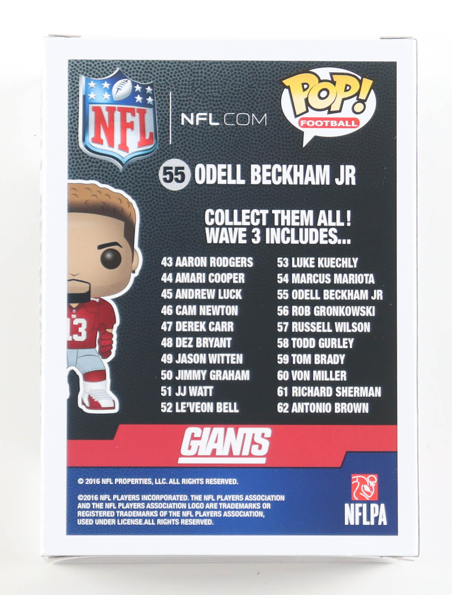 Odell Beckham Jr. Signed "Giants" #55 Funko Pop! Vinyl Figure (JSA) at PristineAuction.com Odell Beckham Jr. Signed "Giants" #55 Funko Pop! Vinyl Figure (JSA) at PristineAuction.com