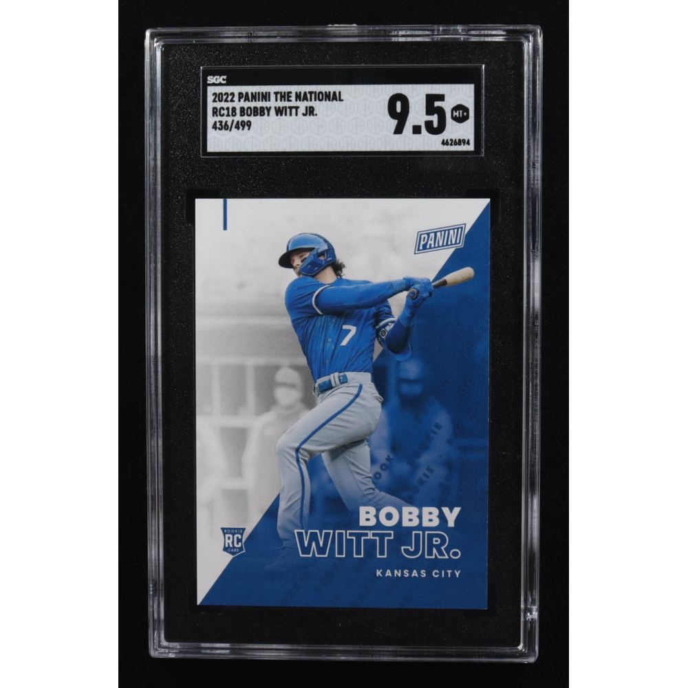Bobby Witt Jr. 2022 Panini National Convention Rookies #RC18 #436/499 RC (SGC 9.5) at PristineAuction.com