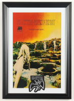 1973 "Led Zeppelin: Houses of the Holy" Custom Framed Print with Led Zeppelin Patch at PristineAuction.com
