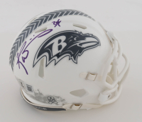 Ricky Williams Signed Ravens Salute To Service Alternate Speed Mini Helmet (Beckett) at PristineAuction.com