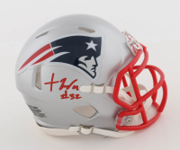 TreVeyon Henderson Signed Patriots Speed Mini Helmet (Prova) at PristineAuction.com