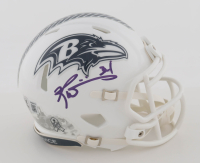Ricky Williams Signed Ravens Salute To Service Alternate Speed Mini Helmet (Beckett) at PristineAuction.com