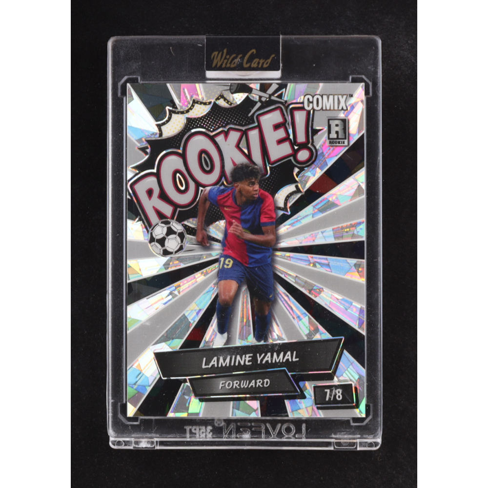 Lamine Yamal 2024 Wild Card Comix ROOKIE! Silver Crystal #ACBLR-LY11 #7/8 RC at PristineAuction.com