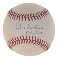 Don Sutton Signed OML Baseball Inscribed "324 Wins" (Steiner) at PristineAuction.com