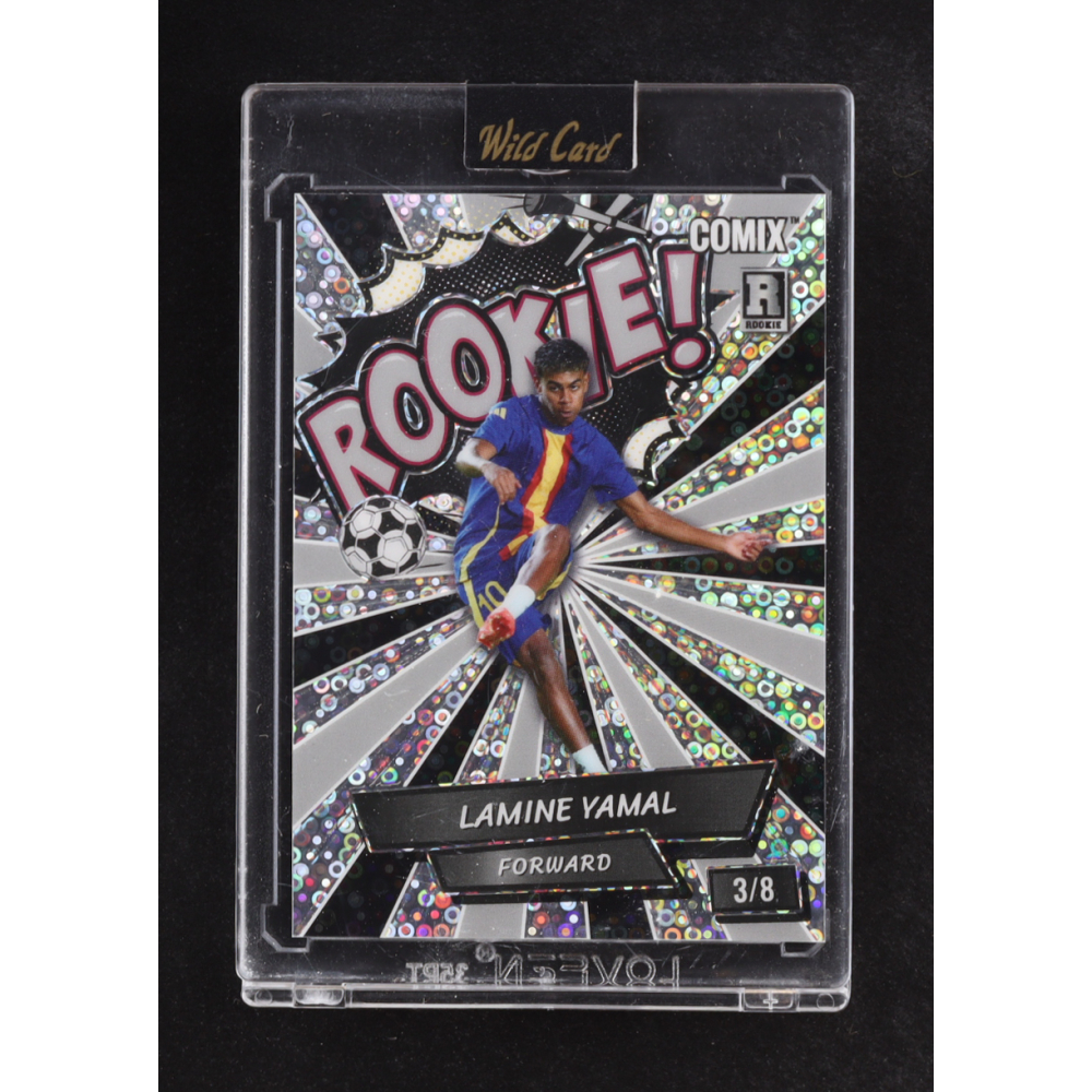 Lamine Yamal 2024 Wild Card Comix ROOKIE! Silver Donut Circles #ACBLR-LY13 #3/8 RC at PristineAuction.com